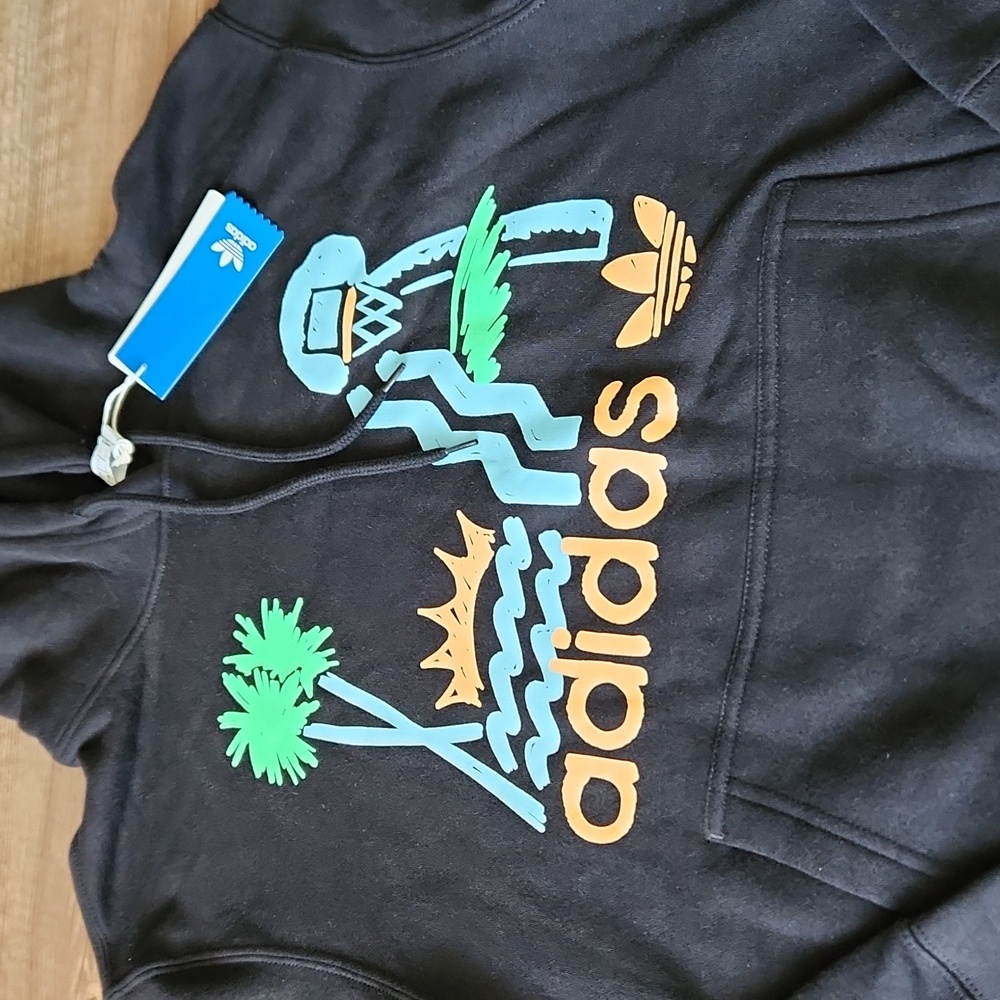 Mens Adidas Graphic Hoodie - Picture 2 of 4